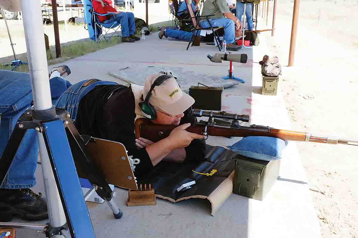 Mike put on a vintage sniper rifle silhouette event in Montana in 2012 with several out-of-state participants, but not enough locals were interested, so he let the idea die. His rifle shown here is an original 1944 German turret mount sniper rifle.